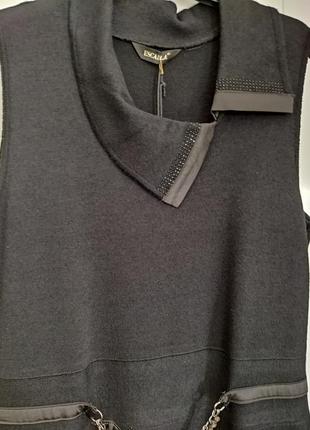 Теплий сарафан -сукня чорного кольору escalla6 фото