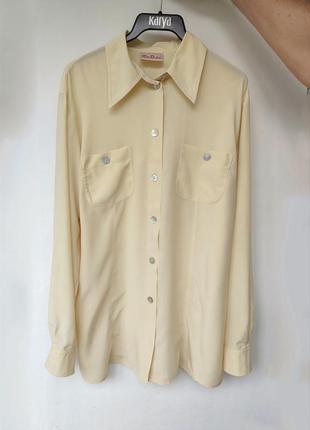 Шелковая блуза рубашка натуральный шелк, betty barclay2 фото