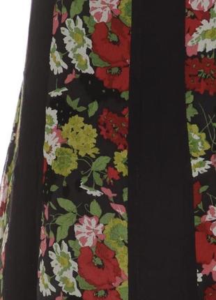 Юбка шелк-миди в цветочный принт laura ashley винтажеа5 фото