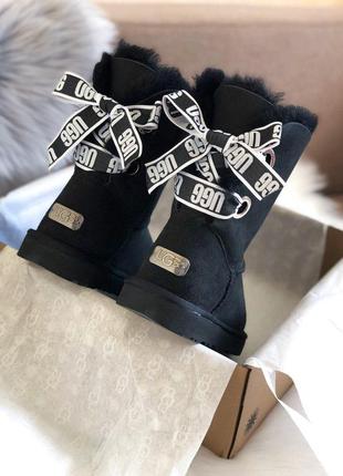 Красиві жіночі зимові чоботи ugg customizablz bailey bow /осінь/зима/весна😍