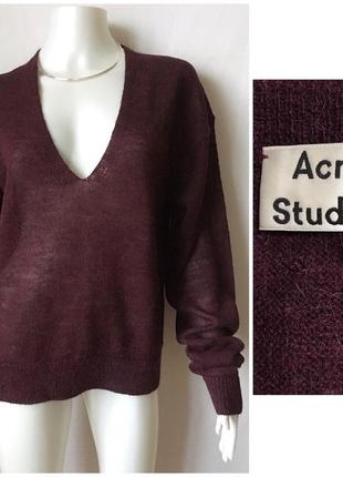 Acne studios size m стильний пуловер з альпаки і мериносової вовни1 фото