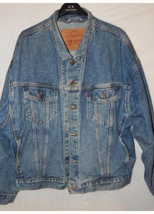 Джинсова куртка vintage levis trucker jacket 70598 4891 blue denim levis made in mexico