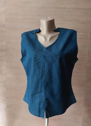 ❤️💙💛 необычная джинсовая блузка