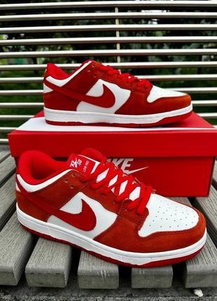 Новинка nike sb dunk кроссовки кожа и замша премиум качество