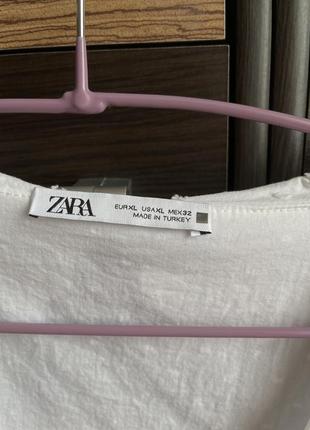 Белое платье из прошвы zara3 фото