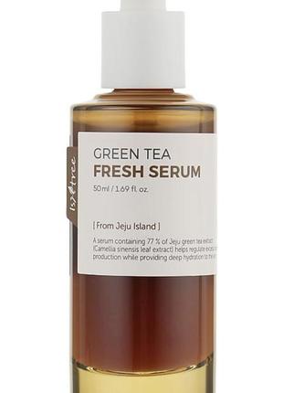 Освежающая сыворотка на основе зеленого чая isntree green tea fresh serum 50 мл