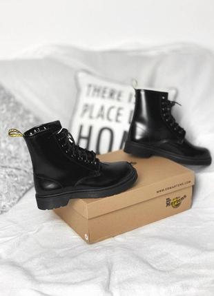 Полностью черные ботинки dr martens black mono /осень/зима/весна😍6 фото