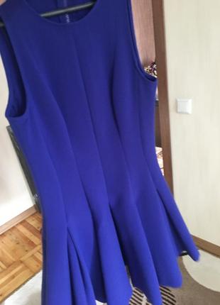 Платье шикарное zara синее2 фото