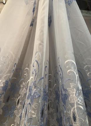 Тюль-нейлон вышитый