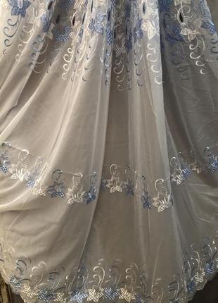 Тюль-нейлон вышитый