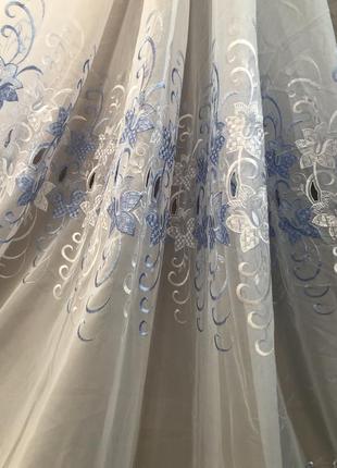 Тюль-нейлон вышитый