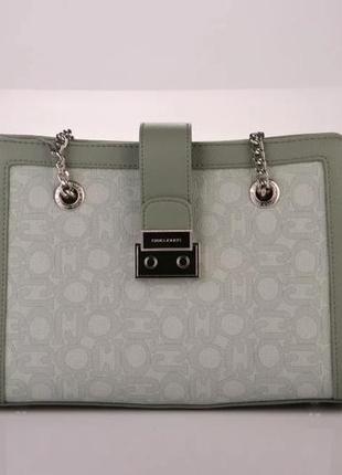 Сумка david jones 21064 light green2 фото