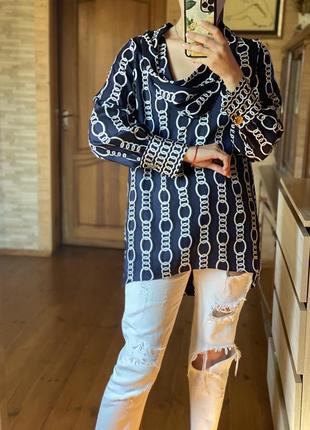 Zara блуза с цепами4 фото