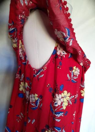 100% вискоза, женская блуза, блузка, майка, топ, натуральная, вискозная мелкий цветок гавайка9 фото