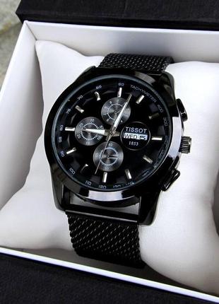 Часы мужские tissot наручные часы мужские на ремешке классические часы кварцевые часы + подарочная коробка