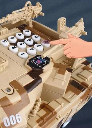 Танк копилка сейф для денег с кодовым замком deposit tank