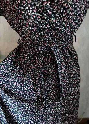 Итальяльное платье, длина в пол + подарок льняной жакет9 фото