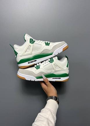Унисекс кроссовки nike sb x air jordan 4 'pine green' топ качества 🔥