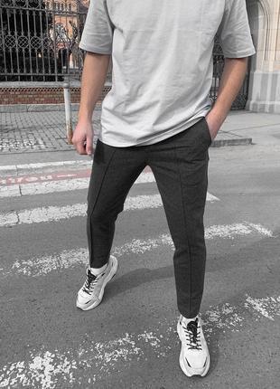 Розпродаж! якісні чоловічі брюки зі строчкою стрілкою стильні завужені молодіжні штани спортивні1 фото