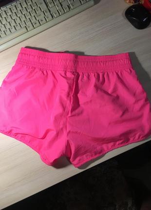 Шорты h&m sports shorts neon pink6 фото