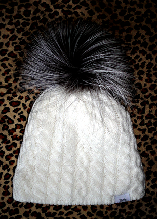 Зимняя шапка чернобурка на меху р.50-56