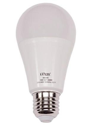 Светодиодная лампа luxel a60 12w 220v e27 6500k (eco 064-ce  12w)