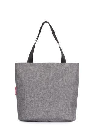 Жіноча текстильна сумка select серая сіра