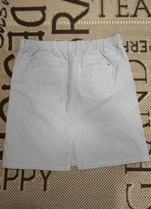 Стрейчевая юбка в тонкую полоску от tcm tchibo, p. 42-446 фото