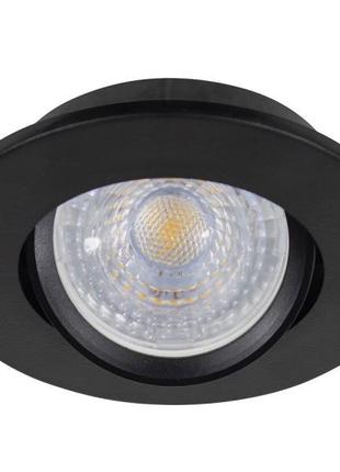 Точечный светильник luxel gu5,3 ip20 черный (dp-06b)