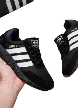 Кросівки yeezy adidas iniki чорні