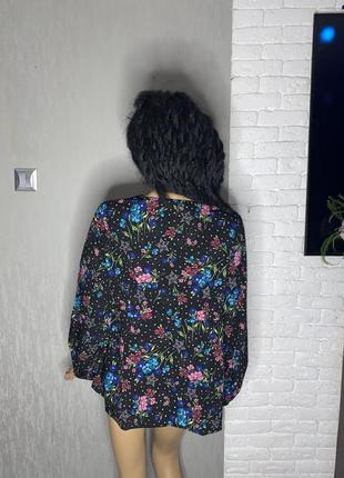 Блуза блузка в цветочный принт большого размера simply be,xxl 52-54р2 фото
