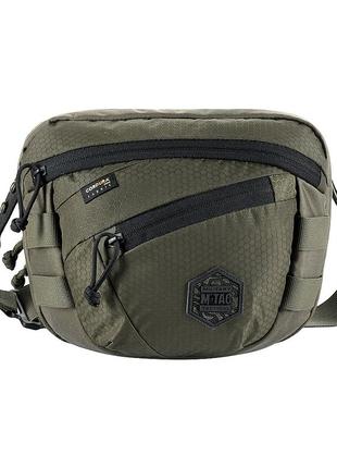 Поясна сумка m-tac sphaera hex hardsling bag gen.ii elite з системою molle та швидким скиданням хакі 250х190х65 мм