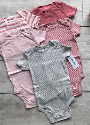 Боді з коротким рукавом набір carters 18м, 24м для дівчаток 80 см, 86 см