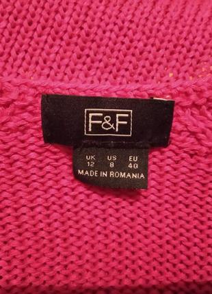 F&f . красивый свитер кофта кофточка с узором . новый4 фото