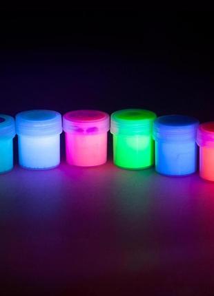 Люминесцентная краска для рисования altey 20 г оранжевая - оранжевое свечение...