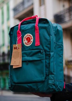 Нереально красивый рюкзак fjallraven kanken в бирюзовом цвете2 фото