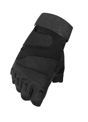 Перчатки тактические беспалые lesko e302 black m для военнослужащих без пальцев армейские2 фото