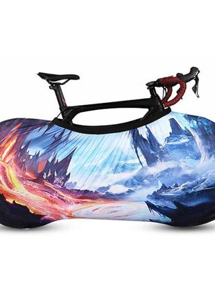 Чохол для велосипеда west biking 0719219 ice and fire розмір m велочехол дощовик накидка (k-541s)