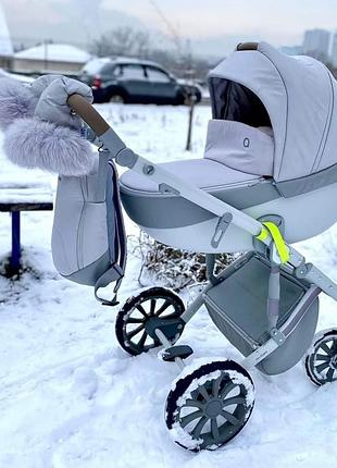 Ексклюзивні муфти для рук від happy way. світло-сірі муфти на коляску.
подарунок на хрестини чи родини