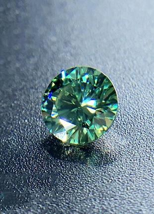 Муасаніт 6.5мм, 1 карат із сертифікатом gra (штучний діамант).4 фото