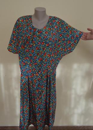 Шикарное стильное французское платье на пуговицах большого размера3 фото