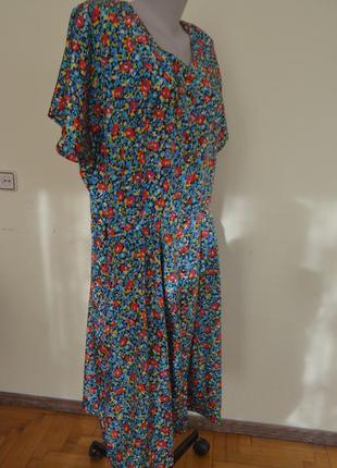 Шикарное стильное французское платье на пуговицах большого размера4 фото