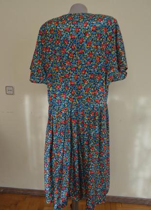 Шикарное стильное французское платье на пуговицах большого размера5 фото