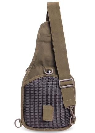 Рюкзак сумка тактическая silver knight 7л (сумка-слинг) с одной лямкой ty-098 оливковый7 фото