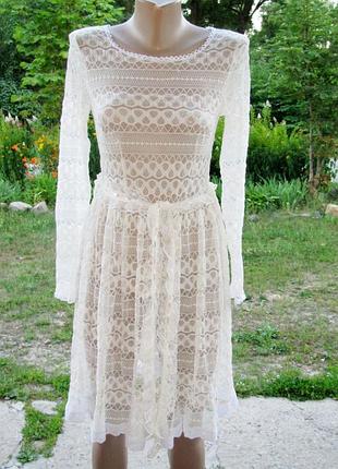 Платье  гипюровое river island