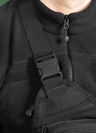 Сумка тактична військова армійська для охорони та військових зсу 6663 чорний tr-44