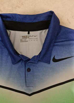 Футболка поло nike mobility fade dri fit standard fit синьо-зелена 2xl5 фото