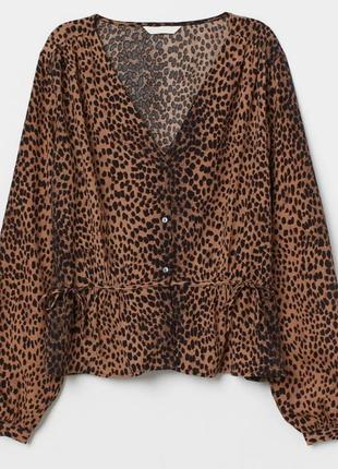 Стильная леопардовая блуза