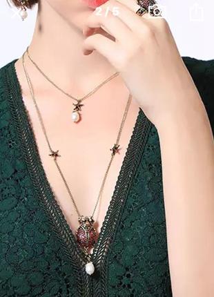 Шикарное колье жуки