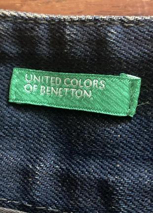 Джинсовая юбка юбка с гипюровым подюбником united colours of benetton имталия 463 фото